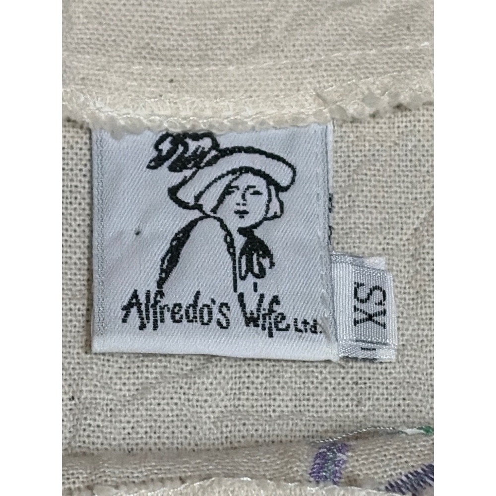 Vtg Alfredo's Wife XS Southwestern Gecko Appliqué Tie Dye Broomstick Skirt Set - Picture 7 of 12